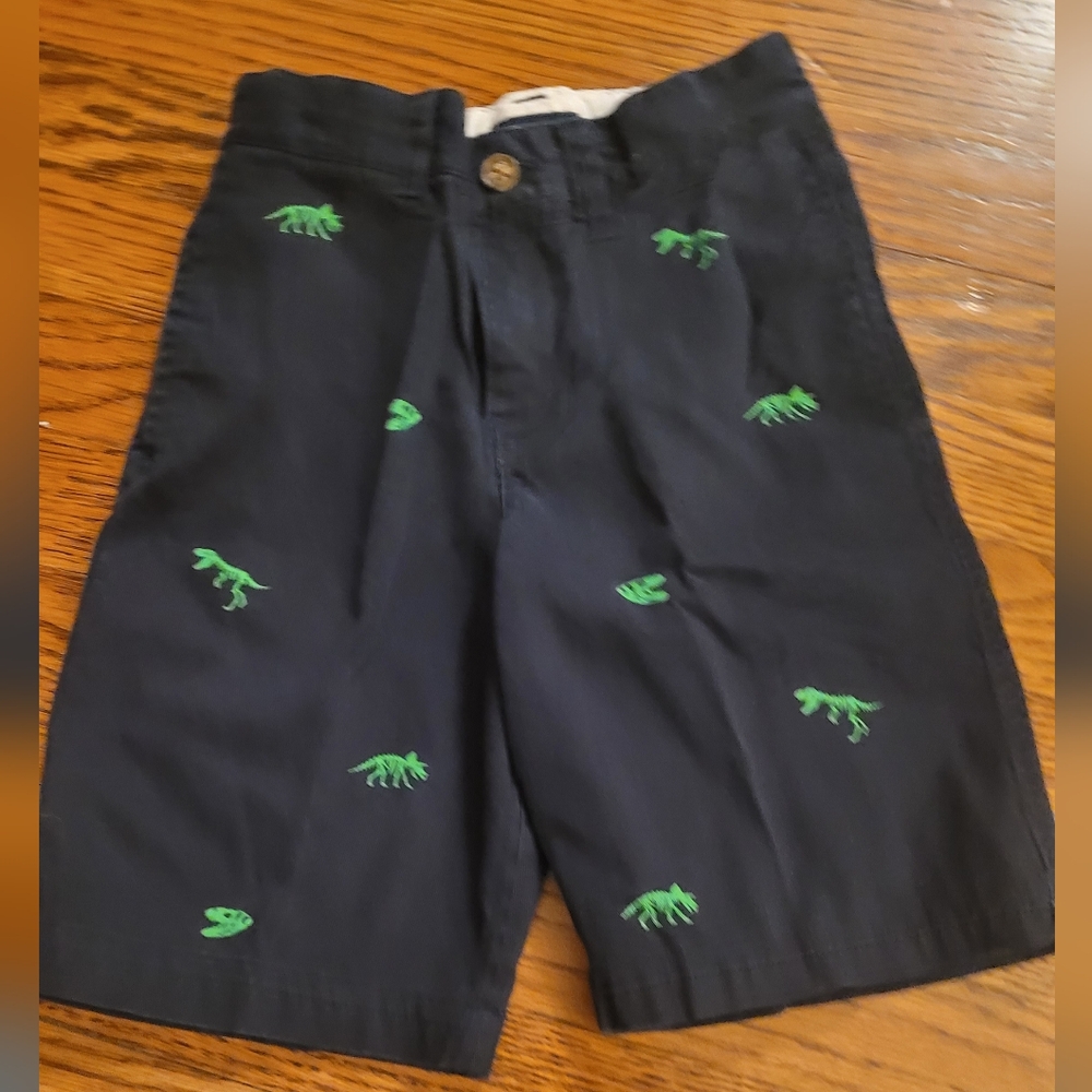 Chaps Kids Navy Dinosaur Print Shorts